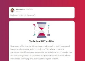 Parler partially reappears with support from Russian technology firm