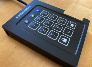 Need a super-secure way to transport data? Check out the Apricorn Aegis Padlock SSD