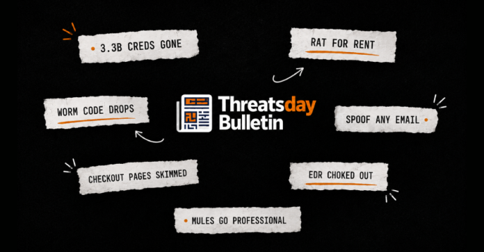 ThreatsDay Bulletin: Worm Code Leaked, AI Agent Phished, Claude Code Patch + 28 New Stories_6a2b7a7ab1a4d.png