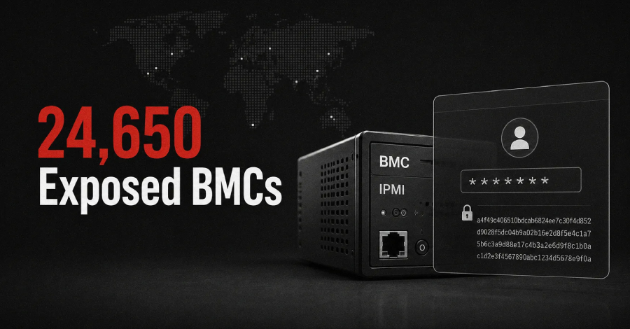 24,650 Internet-Exposed BMCs Reveal IPMI Password Hashes Pre-Login